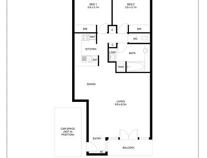 63/120 Sturt Street, Southbank, Melbourne CBD, 2 habitaciones, 1 baños, Apartment
