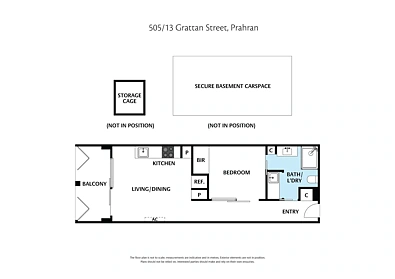 505/13-15 Grattan Street, Prahran, VIC 3181, 1房, 1浴, Apartment