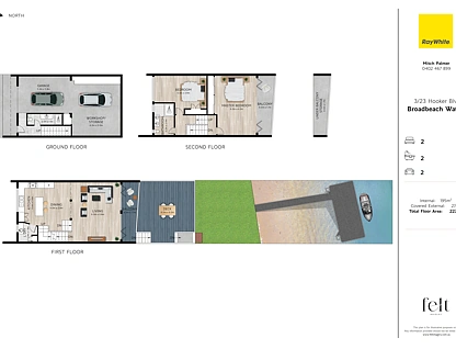 3/23 Hooker Boulevard, Broadbeach Waters, Gold Coast, 2 ਕਮਰੇ, 2 ਬਾਥਰੂਮ, Unit