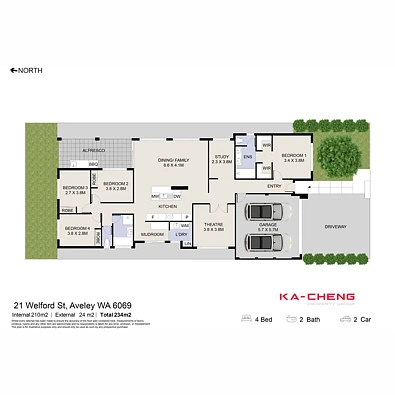 21 Welford Street, Aveley, WA 6069, 4 Bedrooms, 2 Bathrooms, House