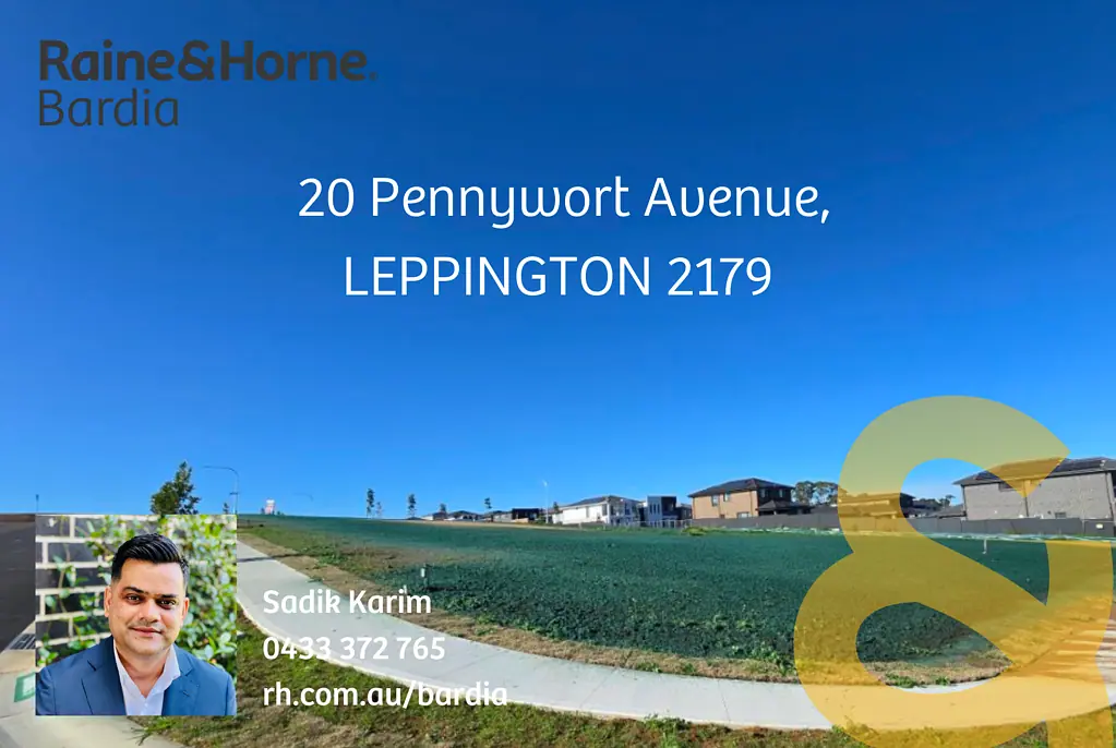 Leppington Where your dream home begins. Own the land, create the vision.