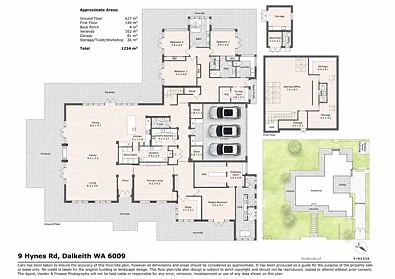 户型图 - 9 Hynes Road, Dalkeith, WA 6009