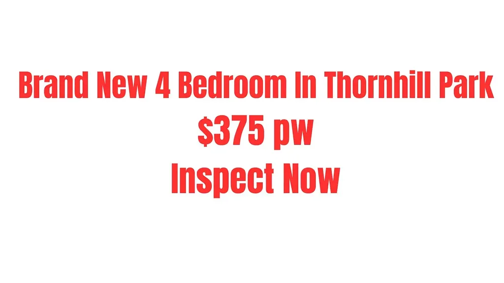 🏡 Brand New 4-Bedroom House in Thornhill Park - $375pw
