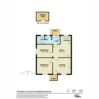 Plano ng Bahay - 16 Stakes Crescent, Elizabeth Downs, SA 5113