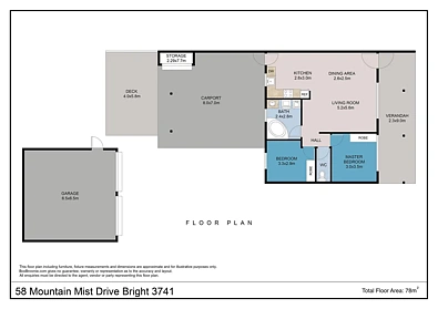 Floor plan - 58 Mountain Mist Drive, Bright, VIC 3741