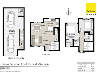 4/93-95 Burwood Road, Enfield, Inner West, 2 habitaciones, 2 baños, Townhouse
