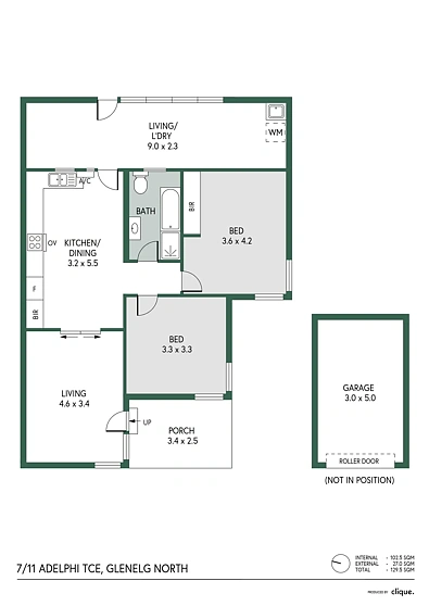 7/11 Adelphi Terrace, Glenelg North, SA 5045, 2房, 1浴, Unit