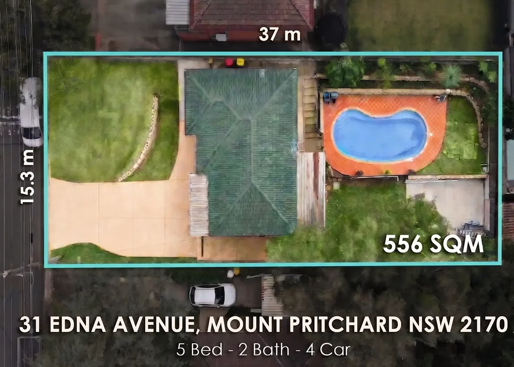 Mount Pritchard 5Kwarto Granny flat potential ( STCA),
current rental income $1000/week