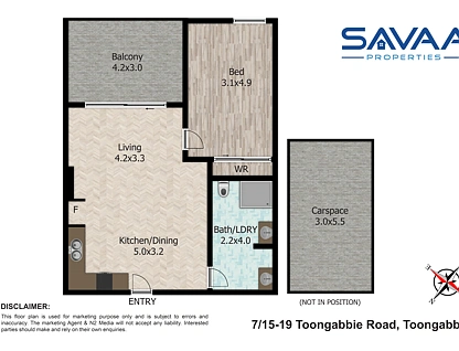 7/15-19 TOONGABBIE ROAD, Toongabbie, Western Suburbs, 1 ਕਮਰੇ, 1 ਬਾਥਰੂਮ, Apartment