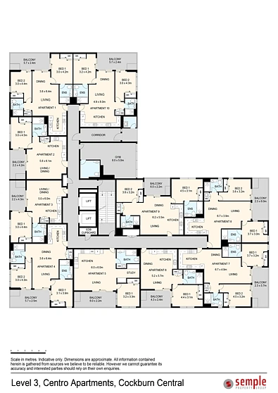 1 Points Way, Cockburn Central, WA 6164, 1房, 1浴, Apartment