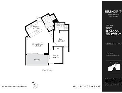 Unit 106/5-7 Doohat Avenue, North Sydney, Lower North Shore, 0 غرف, 0 حمامات, Apartment