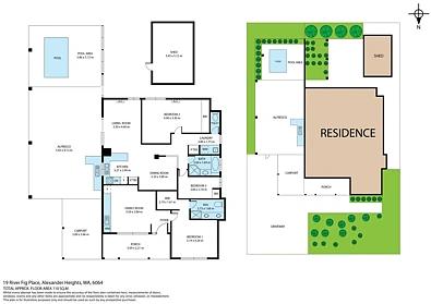 19 River Fig Place, Alexander Heights, WA 6064, 3 Bedrooms, 2 Bathrooms, House