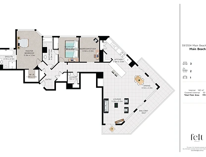 UNIT 59/3554 MAIN BEACH PARADE, Main Beach, Gold Coast, 3 Schlafzimmer, 2 Badezimmer, Apartment