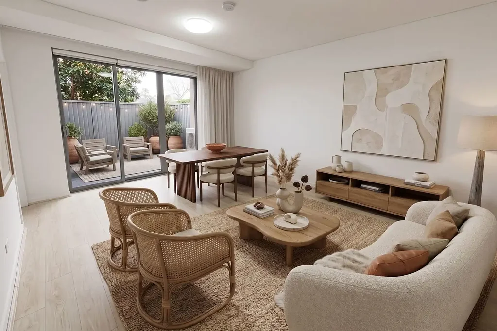 Sophisticated Apartment with Expansive North-Facing Courtyard