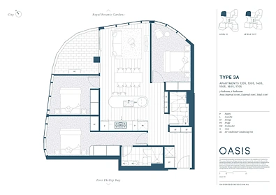 3BED/32 Palmerston Crescent, South Melbourne, VIC 3205, 3房, 2浴, Apartment