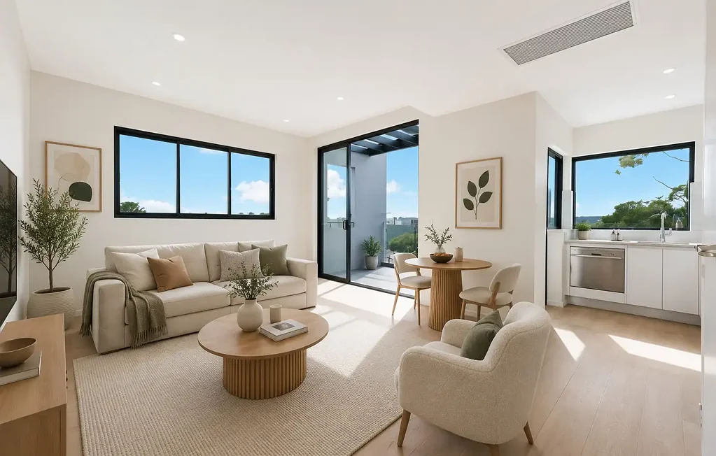 TOP FLOOR APARTMENT WITH A VIEW - ENTER VIA MASSEY STREET