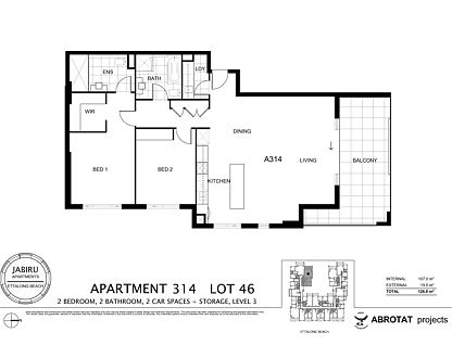 Level 3/314/237-245 Ocean View Road, Ettalong Beach, Central Coast, 2房, 2浴, Apartment