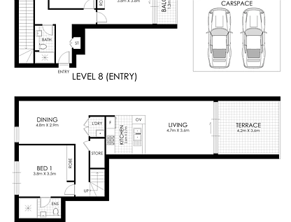 806/2 Brodie Spark Drive, Wolli Creek, South Western Suburbs, 3 ห้องนอน, 2 ห้องน้ำ, Apartment