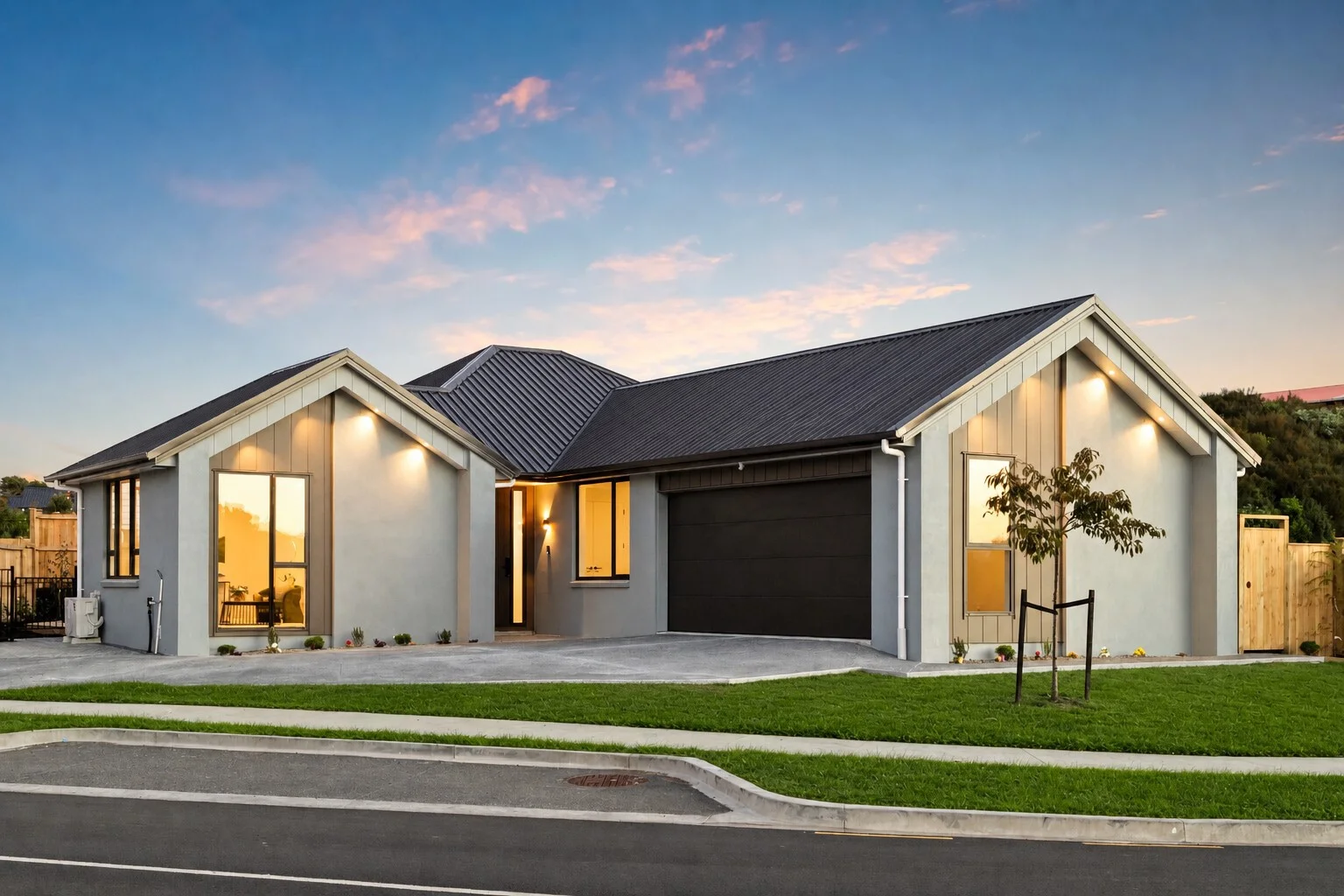 Pukekohe 4ห้องนอน Stylish new build living