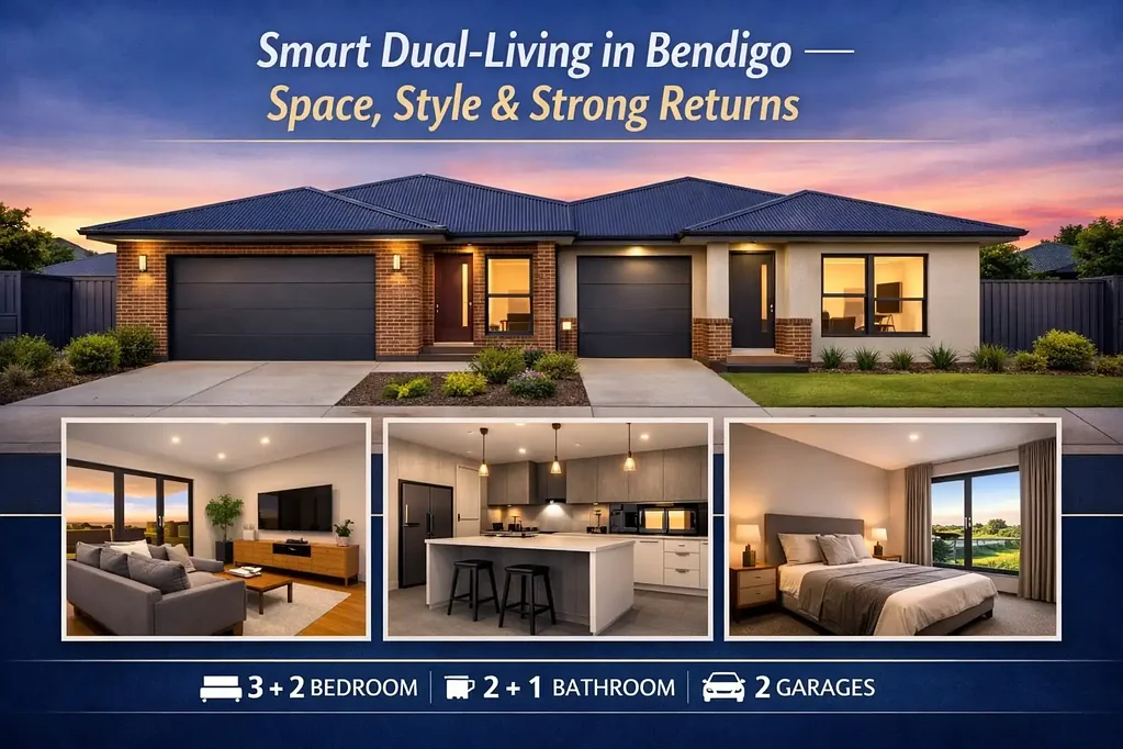 Bendigo 5ห้องนอน Smart Dual-Living in Bendigo — Space, Style & Strong Returns