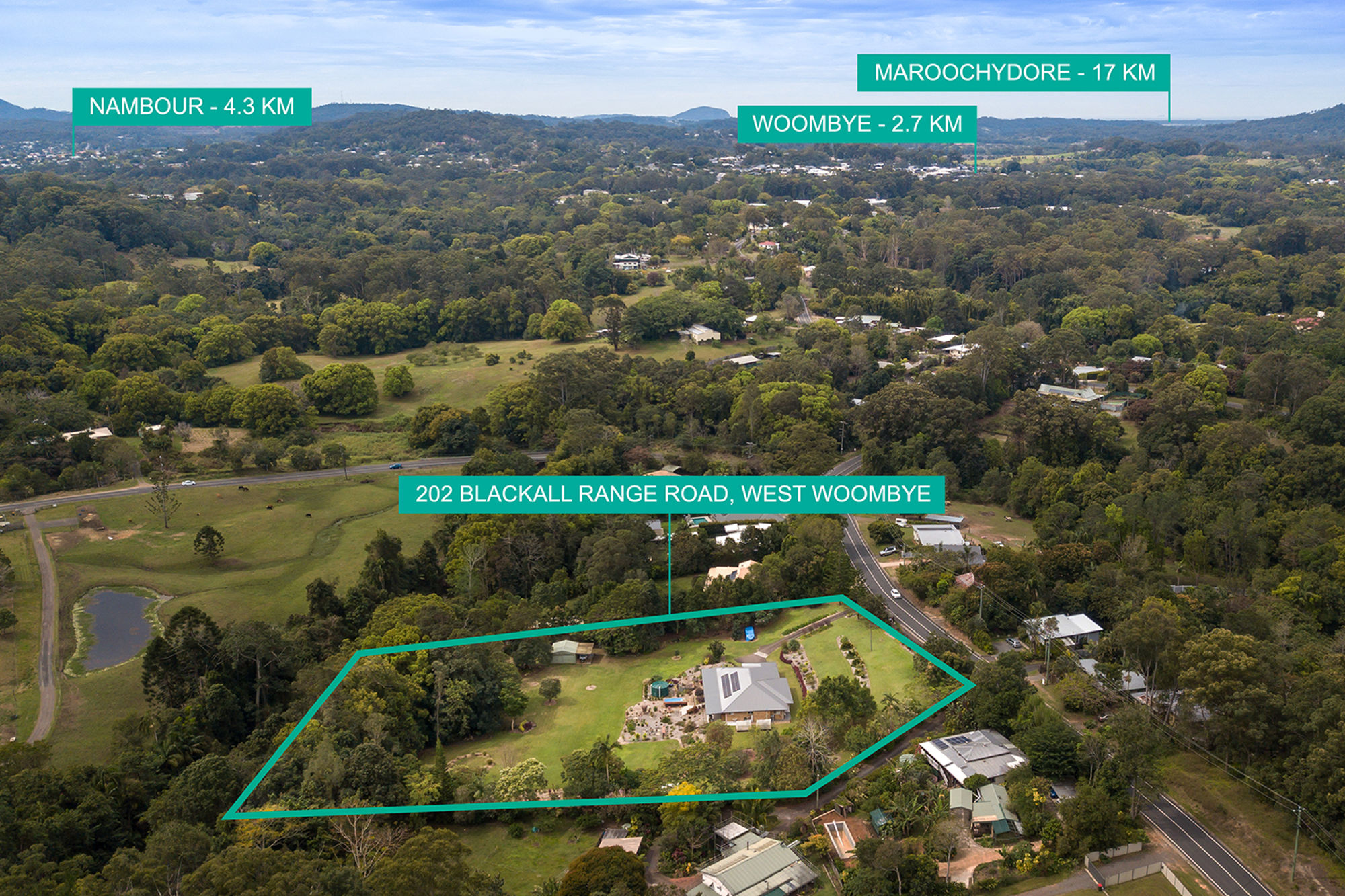 202 BLACKALL RANGE RD, WEST WOOMBYE QLD 4559, 0房, 0浴, House