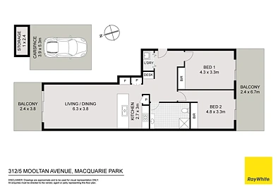 312/5 Mooltan Avenue, Macquarie Park, NSW 2113, 2 chambres, 1 salles de bain, Apartment