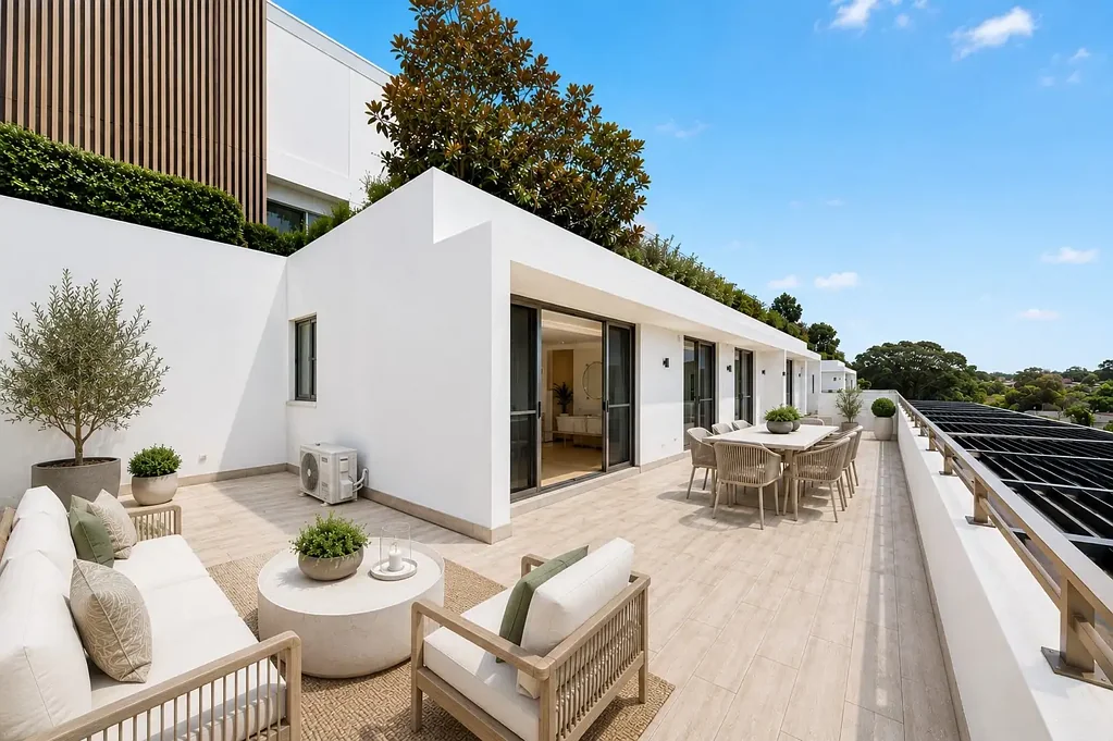 Contemporary Apartment with Expansive Private Terrace