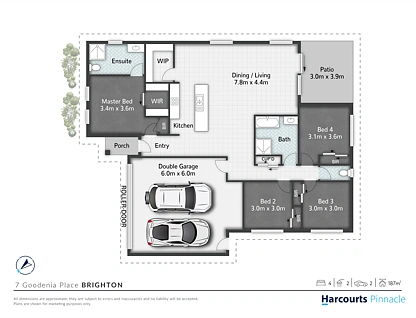 7 Goodenia Place, Brighton, Brisbane - Northern Region , 4房, 2浴, House
