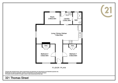 321 Thomas Street, Broken Hill, NSW 2880, 3房, 1浴, House