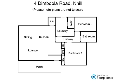 4 Dimboola Road, Nhill, VIC 3418, 2房, 1浴, House