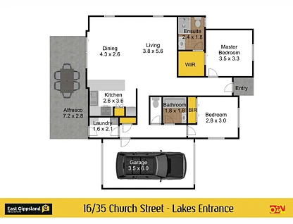 16/35 Church Street, Lakes Entrance, Bairnsdale (North Gippsland), 2 phòng ngủ, 2 phòng tắm, House