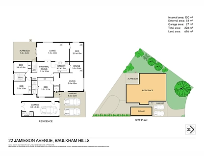22 Jamieson Avenue, Baulkham Hills, The Hills, 4 कमरे, 2 बाथरूम, House