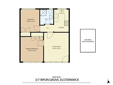 3/7 Ripon Grove, Elsternwick, VIC 3185, 2 rūma, 1 rūma horoi, Apartment