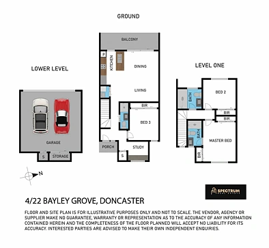 4/22 Bayley Grove, Doncaster, VIC 3108, 3房, 3浴, Townhouse