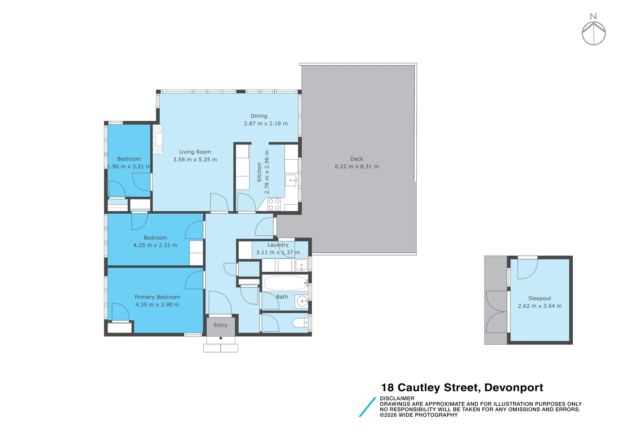 18 Cautley Street, Devonport, North Shore City, 3 Bedrooms, 1 Bathrooms, House