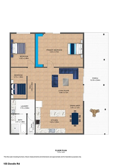 Floor plan - 155 Dendles Road, Milman, QLD 4702