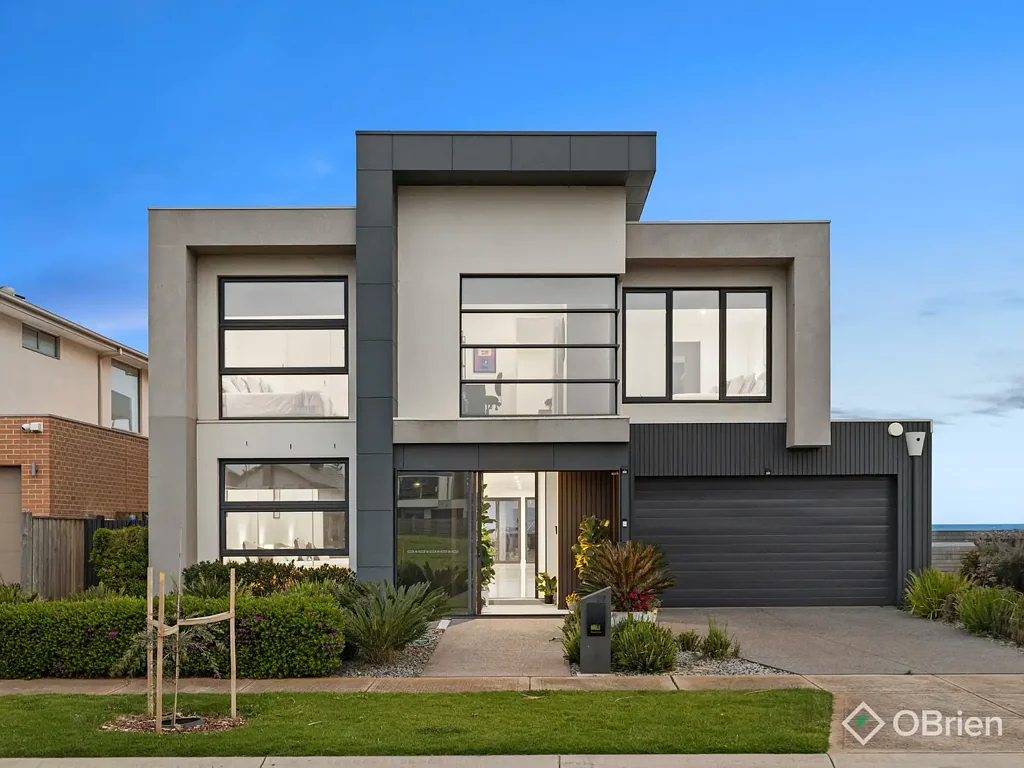 Werribee South 4房 Port Phillip Bay壮丽水景 高端Falcon炉灶 豪华私人浴室 灵活双层生活区 智能家居自动化 双车库安全便捷 水岸珍稀土地 A Waterfront Masterpiece of Architectural Brilliance