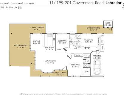 11/199-201 Government Road, Labrador, Gold Coast, 3 Bedrooms, 2 Bathrooms, Apartment