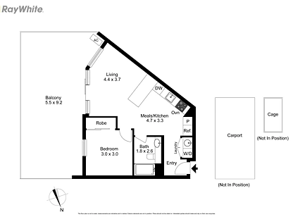 108/70 Batesford Road, Chadstone, East Melbourne, 1房, 1浴, Apartment