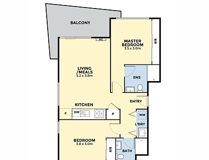 202/1 Clark Street, Williams Landing, South West Melbourne, 2房, 2浴, Apartment