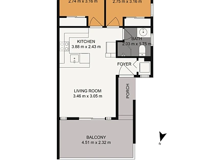 D8/71 Spencer Road, Albany, North Shore City, Auckland, 2部屋, 1バスルーム, Apartment
