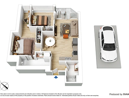 1611/1 Balston Street, Southbank, Melbourne CBD, 2房, 2浴, Apartment
