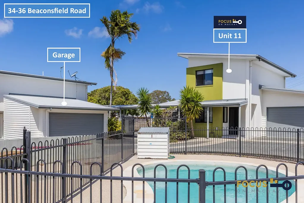 Beaconsfield 3Zimmer Smart Townhouse with Pool Outlook & Double Garage + 2 Open Carparks