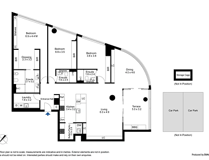 1505/20 Queens Road, Melbourne, Melbourne CBD, 3 રૂમ, 3 બાથરૂમ, Apartment