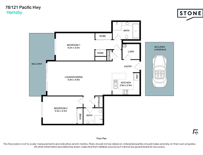 78/121-133 Pacific Highway, Hornsby, Upper North Shore, 2 habitaciones, 2 baños, Apartment