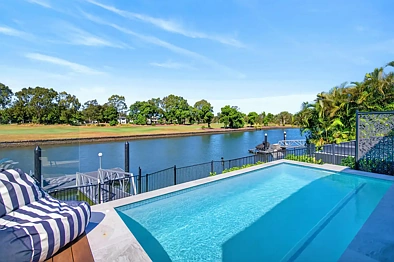 Hope Island 4 Bedroom Just gorgeous, low maintenance with Water and Golf views!