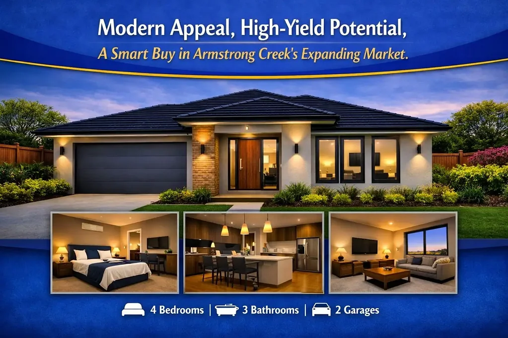 Armstrong Creek 4 Slaapkamer Modern Appeal, High‑Yield Potential, A Smart Buy in Armstrong Creek’s Expanding Market.