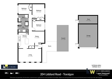 Plano ng Bahay - 204 Liddiard Road, Traralgon, VIC 3844