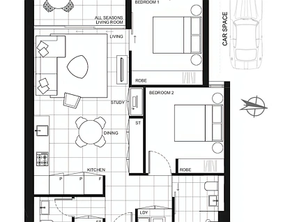 12092/5 Bennelong Parkway, Wentworth Point, Parramatta (Northwest suburbs), 2 rūma, 1 rūma horoi, Apartment
