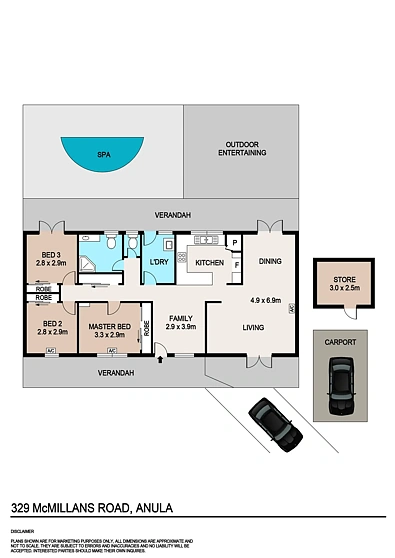 329 Mcmillans Road, Anula, NT 812, 3 침실, 1 욕실, House
